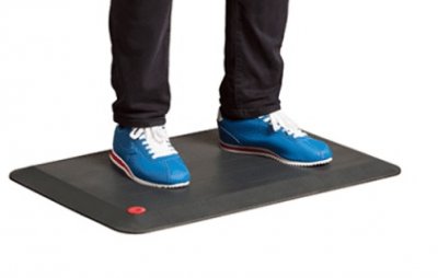 Svart färg balanserad Inzone arbetsplatsmatta